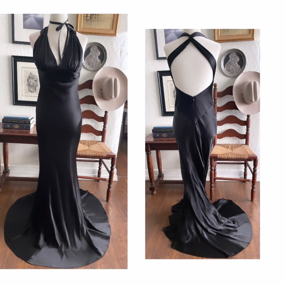 Black VTG Gown SOLD❗️ - Picture 1 of 5